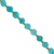 Dice Gemstones with Gold Spacer Bead, 6mm, Available in Various Gemstones