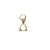 Bails, Oval Bails, Alloy, Light Gold, 13mm x 5mm, Sold Per pkg of 6 - Butterfly Beads