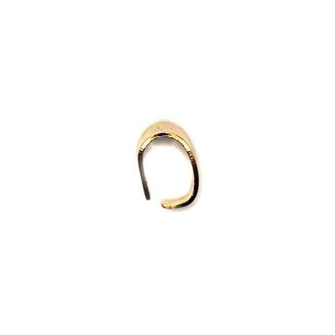Bails, Oval Bails, Alloy, Light Gold, 8mm x 6mm, Sold Per pkg of 10 - Butterfly Beads