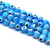 Glass Beads, Sky Blue Evil Eye, 6mm, 64 pcs per strand