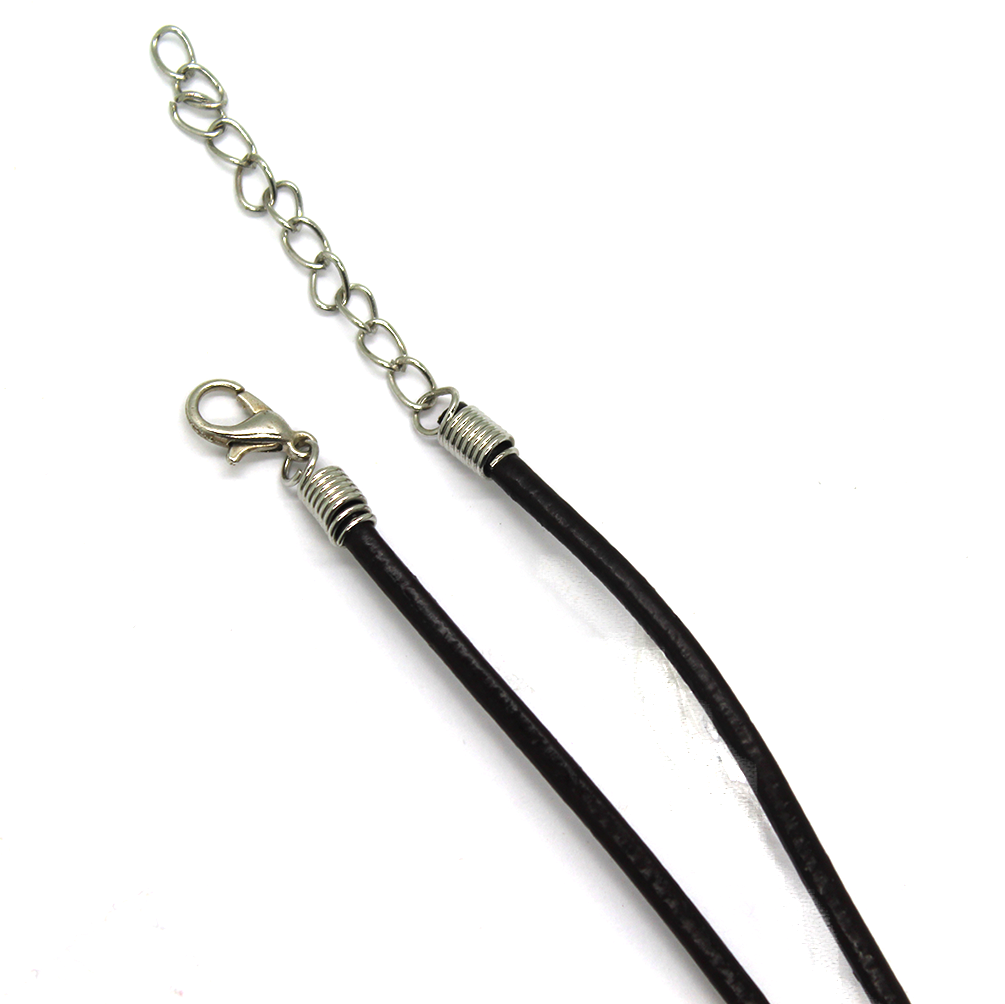 Cord, Leather Cord Necklace, Brown, 2mm, 24inches L, Sold per