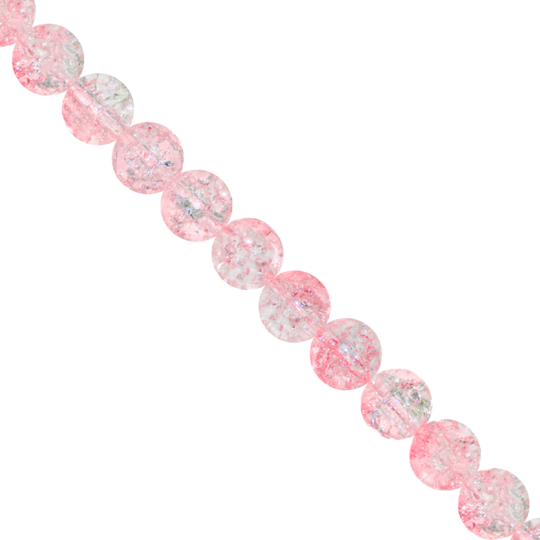 Marble Style Glass Beads, Cracked, Available in Multiple Colours and Sizes