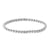 Elastic Bead Bracelet, Sterling Silver, 5mm, 7 inch