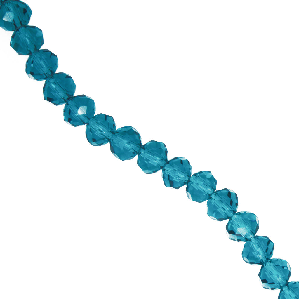 Crystal, Rondelle, Light Teal, 2mm X 2.5mm, Approx 170+ pcs/strand