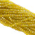Glass Crystal, Rondelle, Corn Yellow AB, 6mm X 4mm, 95 pcs per strand