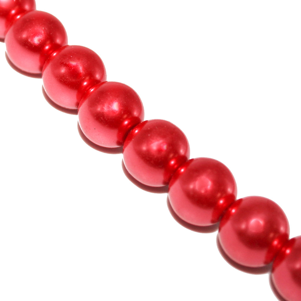 Glass Pearls, 10mm, Approx 80 pcs per strand, Available in Multiple Colours