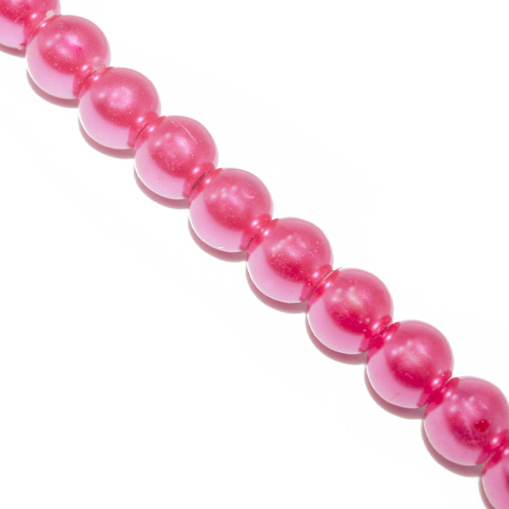 Glass Pearls, 10mm, Approx 80 pcs per strand, Available in Multiple Colours