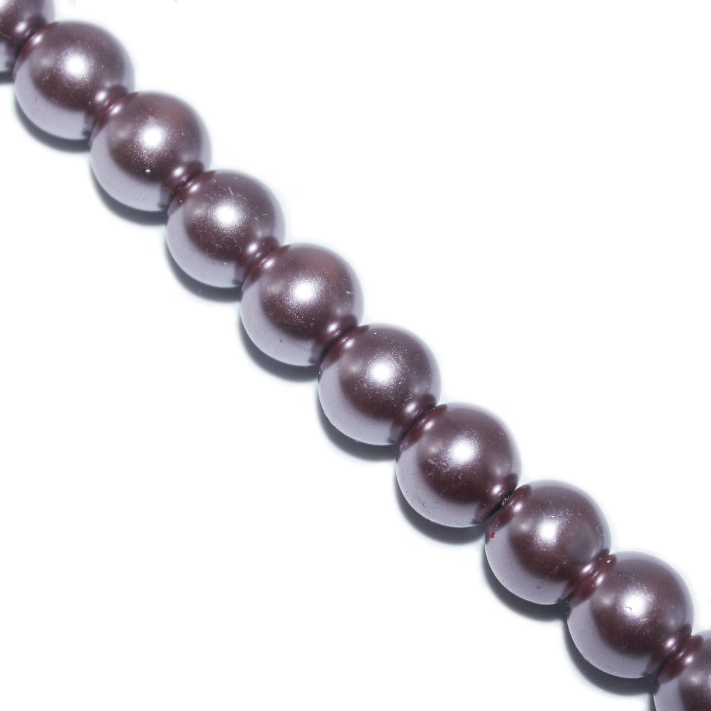 Glass Pearls, 8mm, Approx 100 pcs per strand, Available in Multiple Colours
