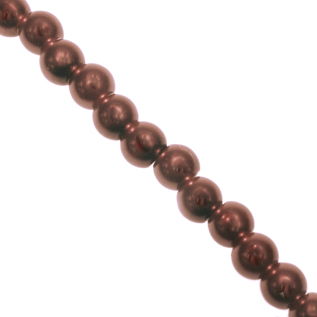 Glass Pearls, 4mm, Approx 200 pcs per strand, Available in Multiple Colours