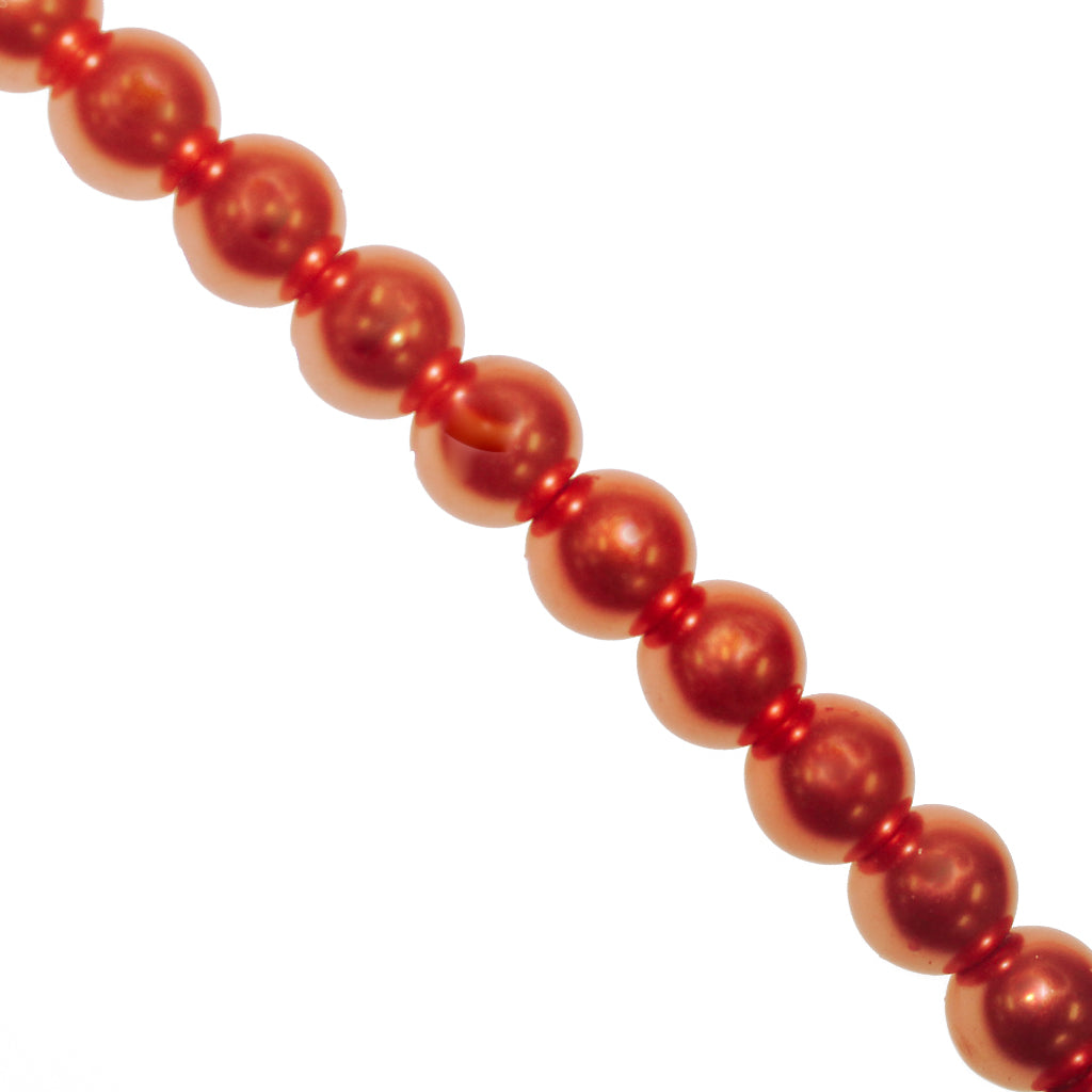 Glass Pearls, 8mm, Approx 100 pcs per strand, Available in Multiple Colours