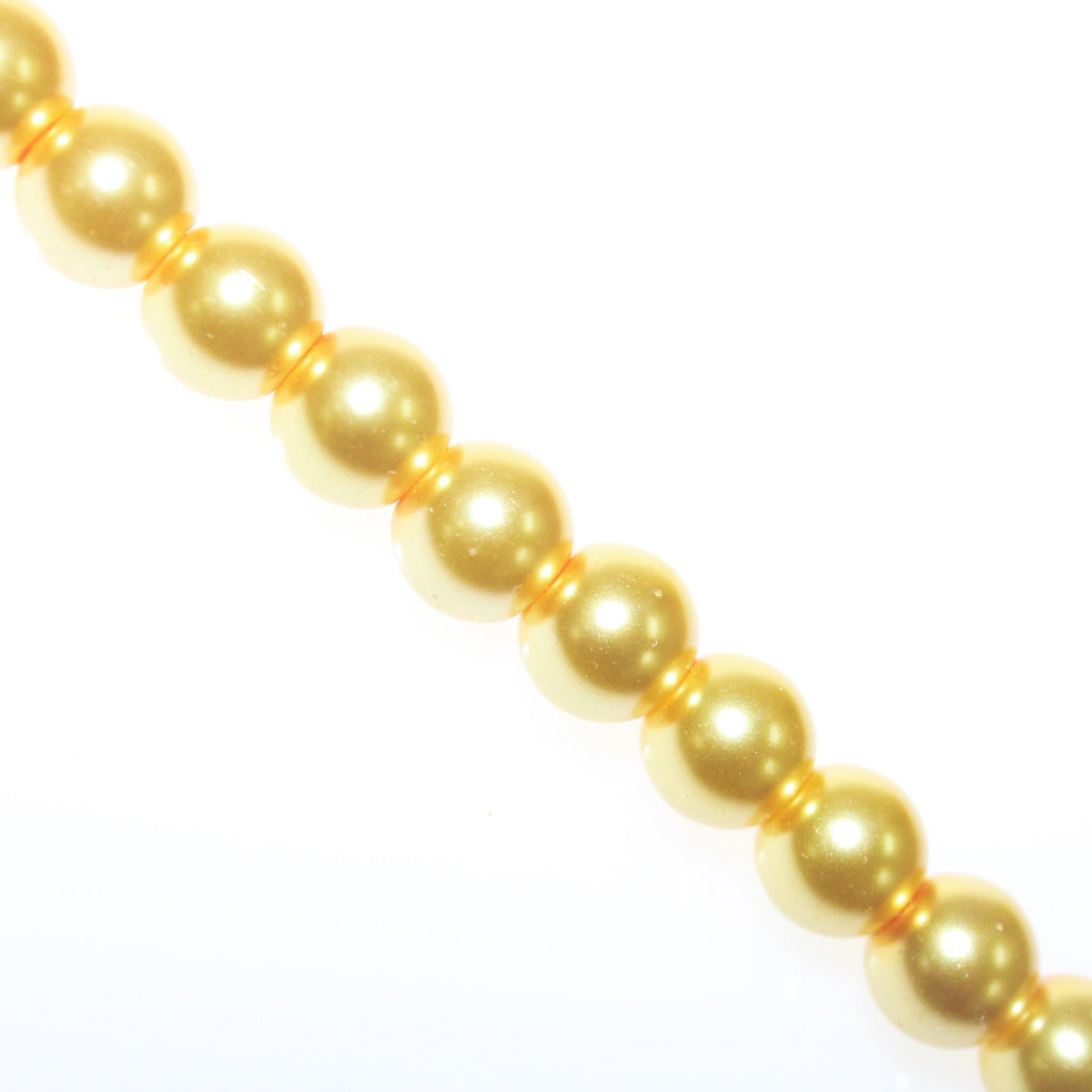 Glass Pearls, 4mm, Approx 200 pcs per strand, Available in Multiple Colours
