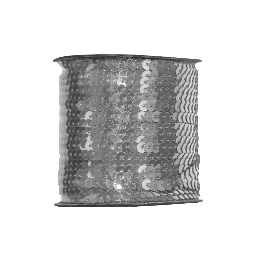 Embellishment, Sequin Ribbon, 6mm & 5mm, Plastic, 100 Yards, Available in Multiple Colours