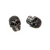 Skull Spacer Bead, Micro Pave, Black Cubic Zirconia, Gun Metal-Plated, 12mm x 13mm, 1pc