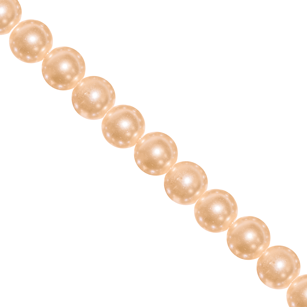 Glass Pearls, 6mm, Approx 140 pcs per strand, Available in Multiple Colour