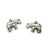 Charms, Wild Boar, Silver, Alloy, 21mm X 16mm, Sold Per pkg of 2