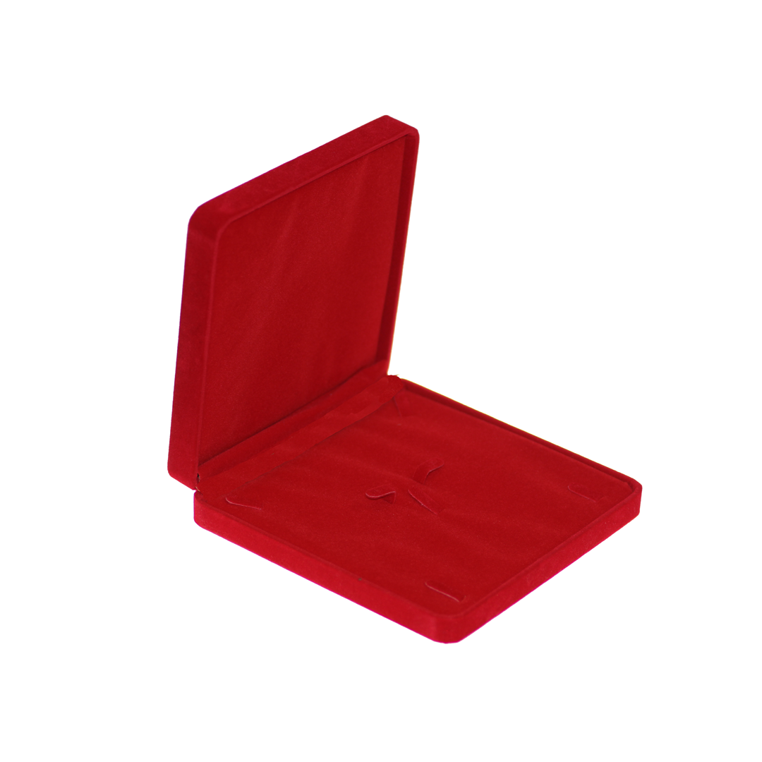 Tools, Jewelry Box, Velvet, Red, 19cm x 19cm x 4cm, 1 pc