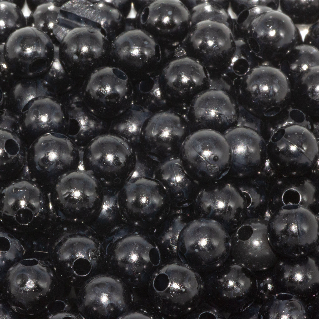 Plastic Pearl Bead Bulk Bag - Pearl Beads - Available in Multiple Colours & Sizes - 1 Bulk Bag