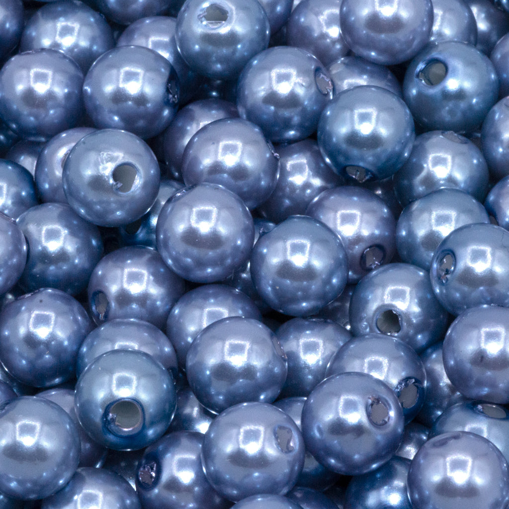 Plastic Pearl Bead Bulk Bag - Pearl Beads - Available in Multiple Colours & Sizes - 1 Bulk Bag