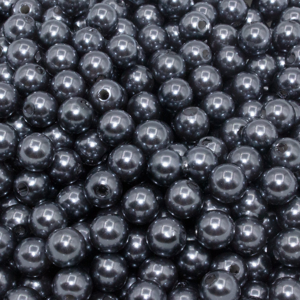 Plastic Pearl Bead Bulk Bag - Pearl Beads - Available in Multiple Colours & Sizes - 1 Bulk Bag