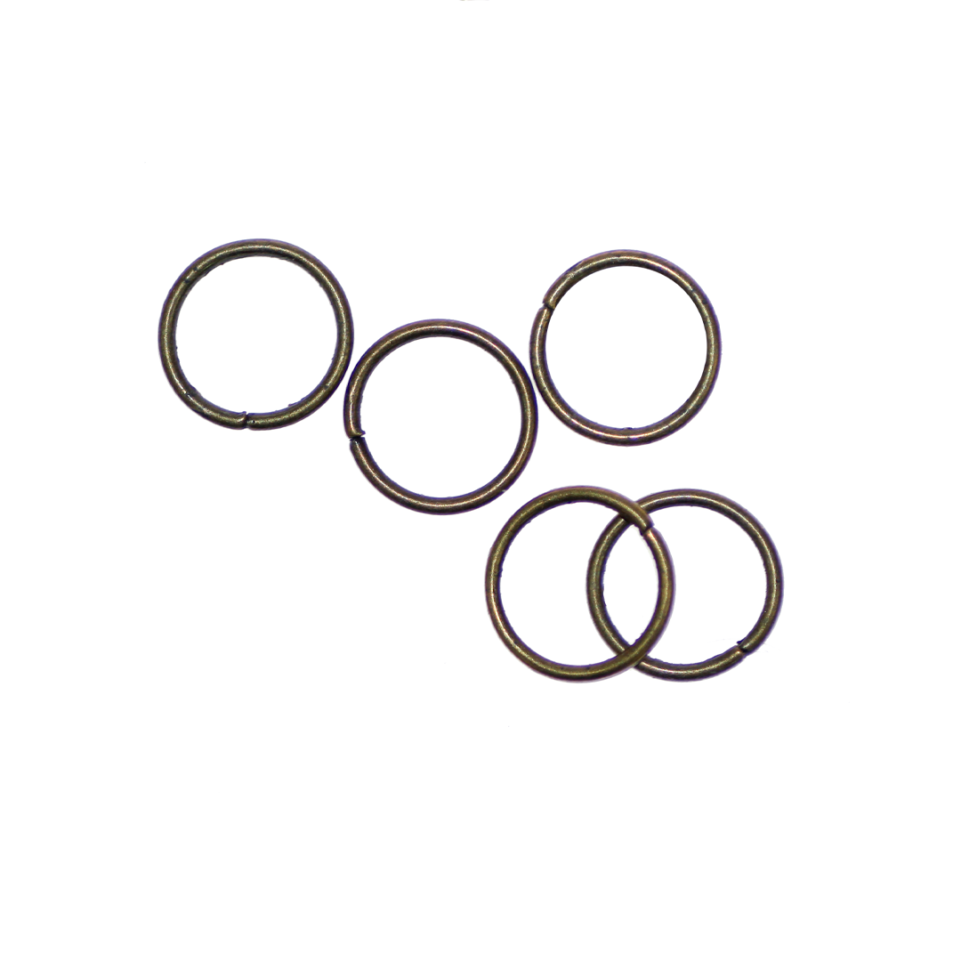 Open Jump Rings, Brass, Alloy, Round, 10mm, 17 gauge, Sold Per pkg of 48 pcs