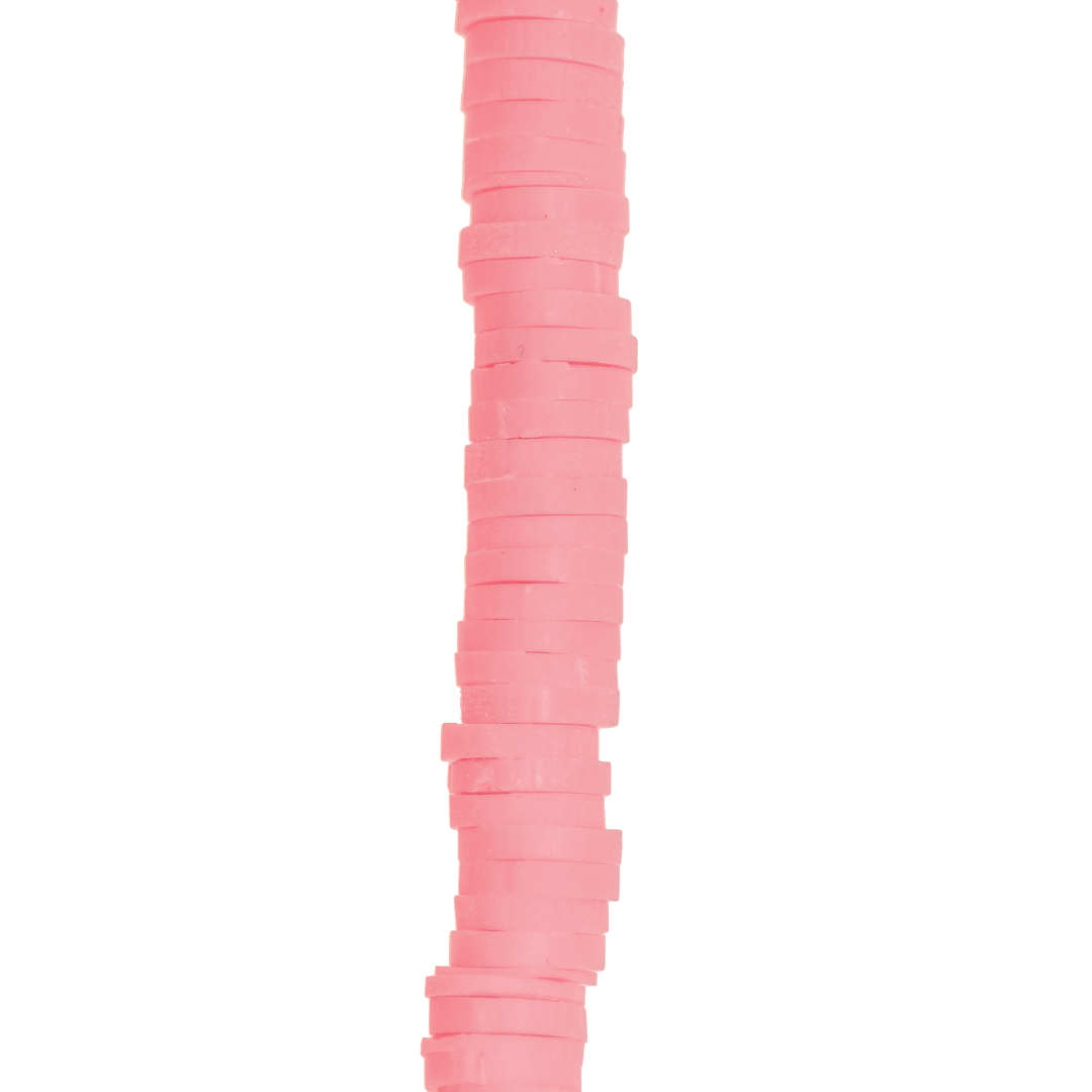 Heishi Beads, Flat Disk Polymer Clay Beads, 6mm, Available in Multiple Colours