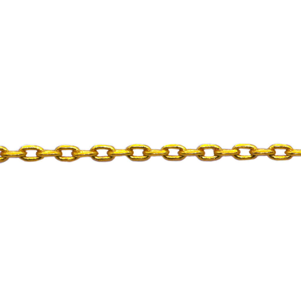 Chains, Cable Chain, Alloy, 3mm x 1.5mm x 1mm loop, Available in 4 Different Colours - Sold Per Meter