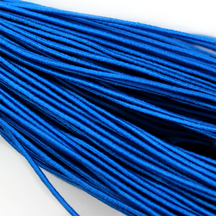 Elastic Nylon Beading Cord, China, Cerulean Blue, 1.0mm, ~ 20 yards