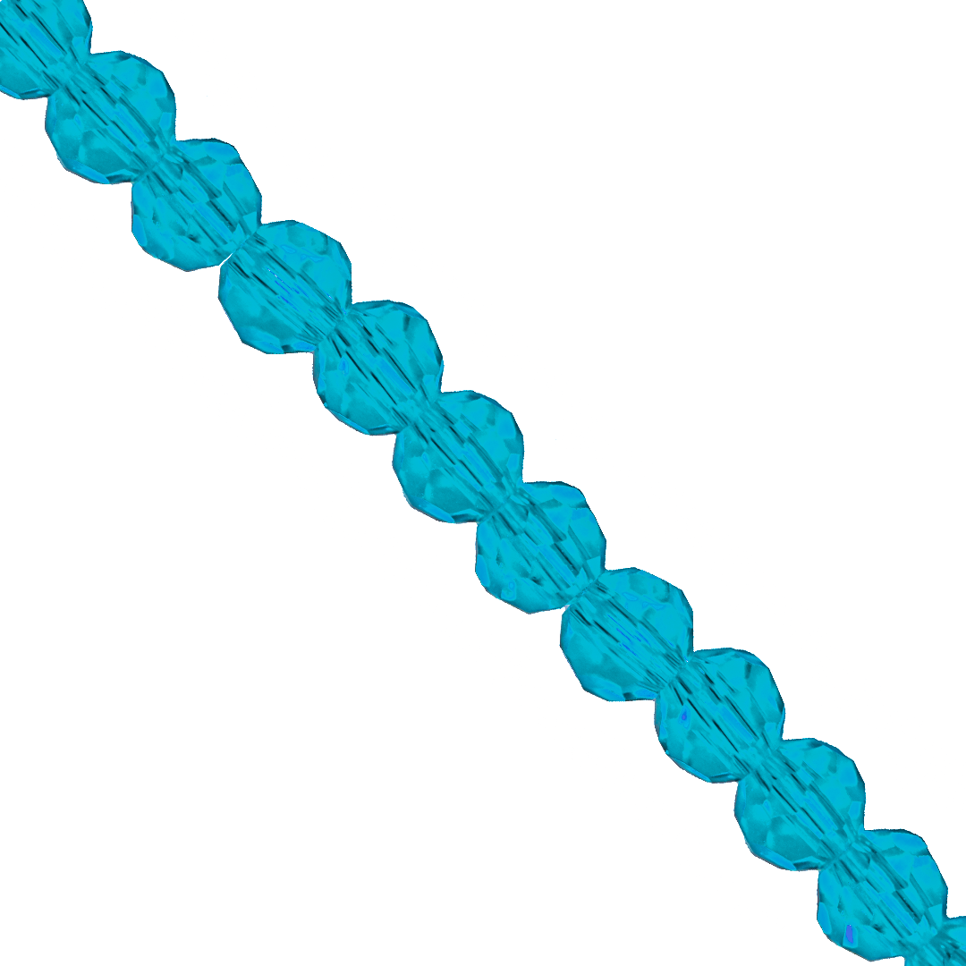 Glass Crystal Beads, Round, Faceted, 3.5mm, Approx 170 pcs per strand, Available in Multiple Colours