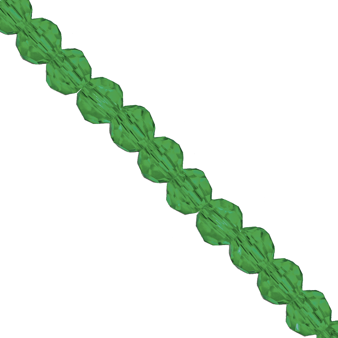 Glass Crystal Beads, Round, Faceted, 3.5mm, Approx 170 pcs per strand, Available in Multiple Colours