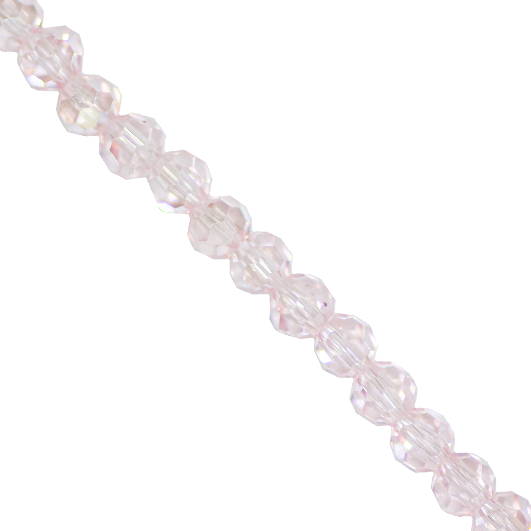 Glass Crystal Beads, Round, Faceted, 3mm, Approx 170 pcs per strand, Available in Multiple Colours