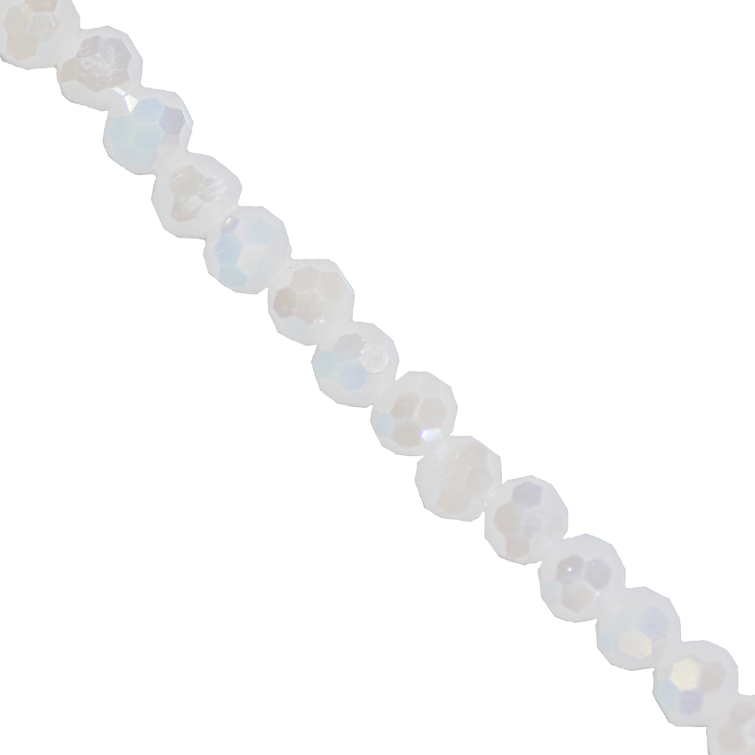 Glass Crystal Beads, Round, Faceted, 3mm, Approx 170 pcs per strand, Available in Multiple Colours