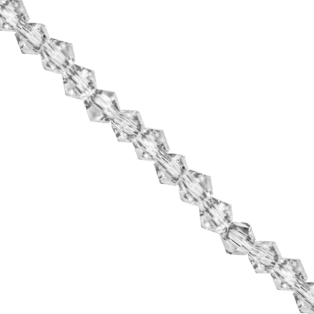 Glass Crystal Beads, Bicone, 2.5mm, Approx 150 pcs per strand, Available in Multiple Colours