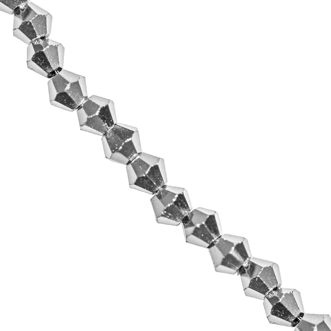 Glass Crystal Beads, Bicone, 2.5mm, Approx 150 pcs per strand, Available in Multiple Colours