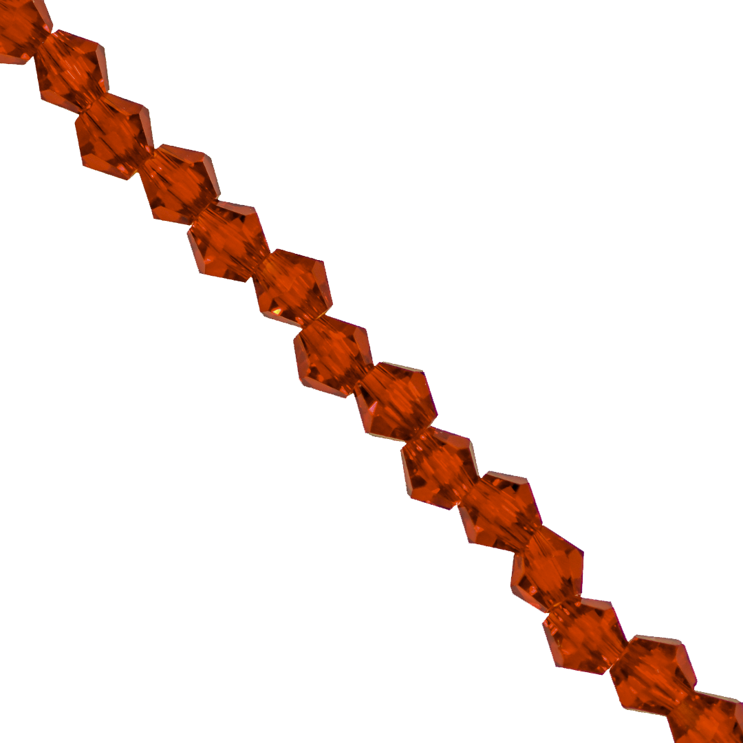 Glass Crystal Beads, Bicone, Faceted, 3mm, Approx 110 pcs per strand, Available in Multiple Colours