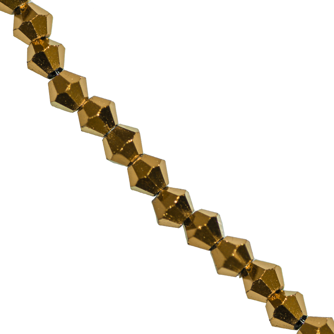 Glass Crystal Beads, Bicone, Faceted, 3mm, Approx 110 pcs per strand, Available in Multiple Colours