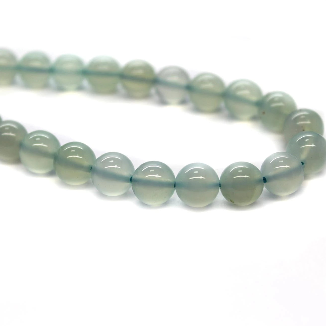 Chalcedony, Semi-Precious Stone, 8mm, approx. 45 pcs per strand