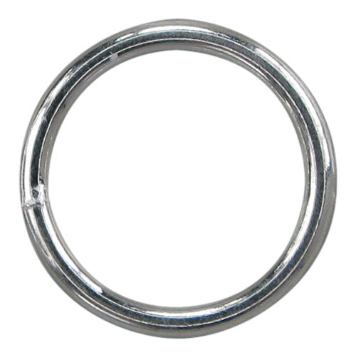 Closed Jump Rings, Sterling Silver,1.2 x 8mm , 2pcs