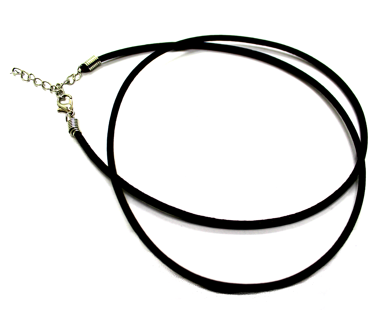 Cord, Leather Cord Necklace, Black, 2mm, 17.5 inches L, Sold per piece