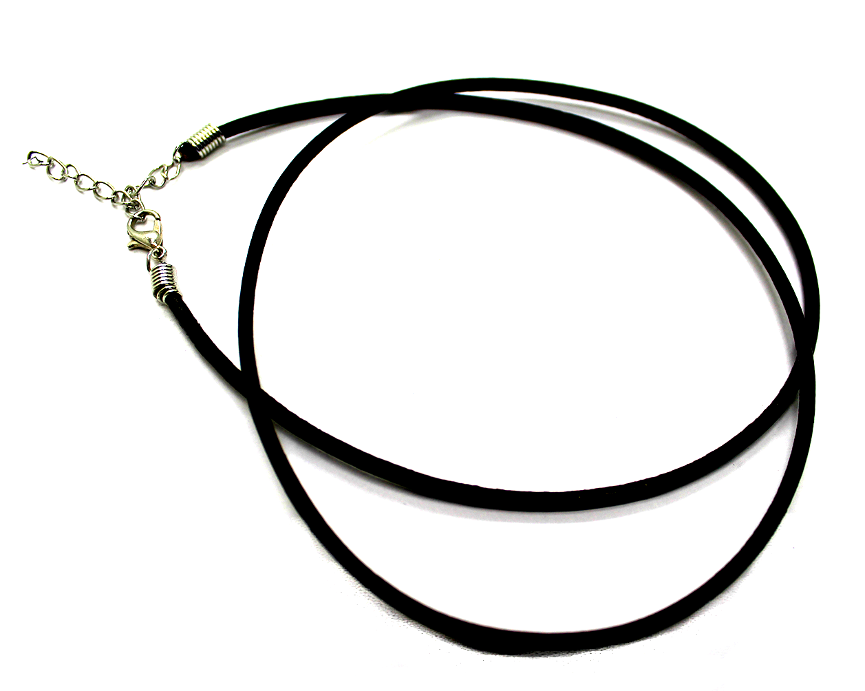 Cord, Leather Cord Necklace, Black, 2mm, 22inches L, Sold per
