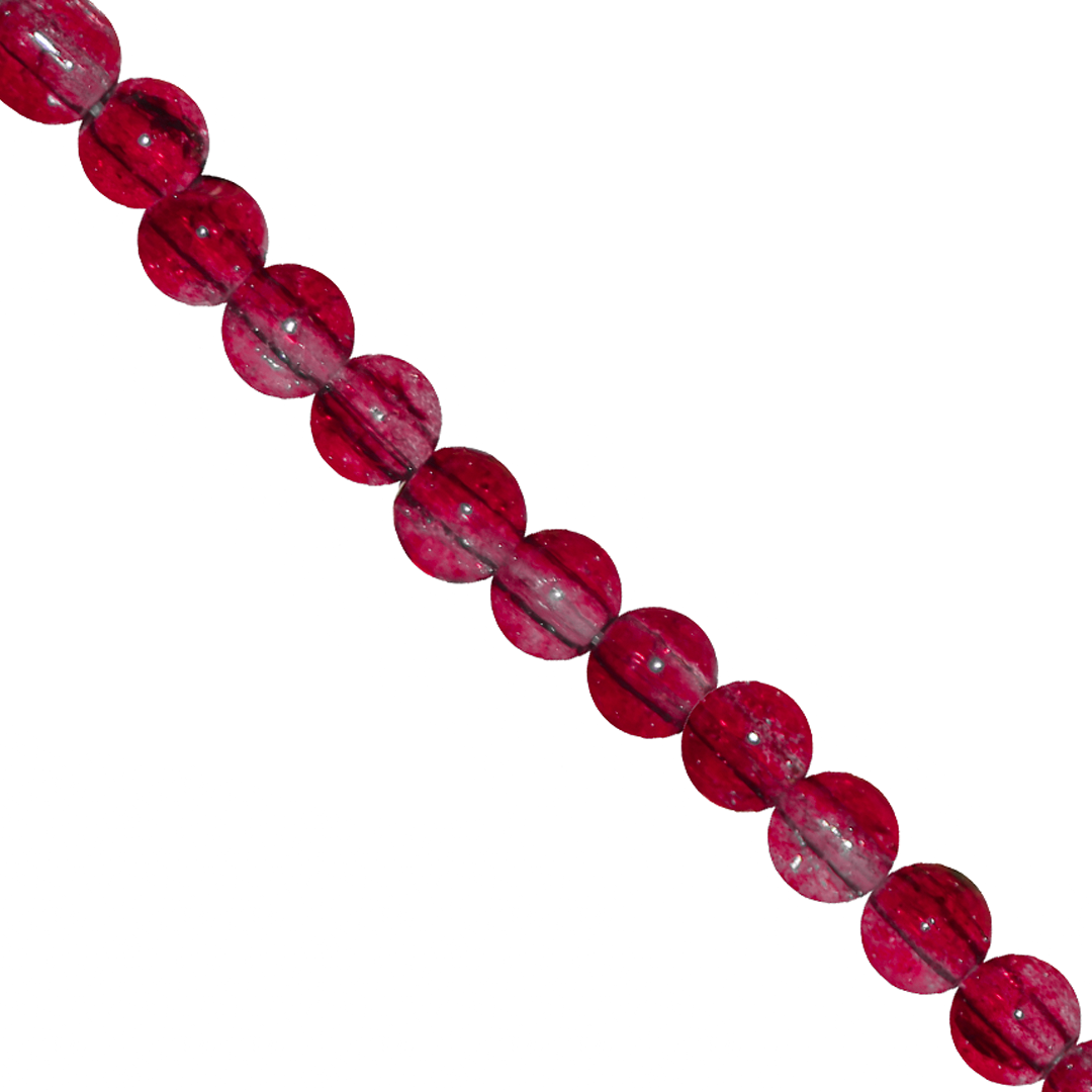 Marble Style Glass Beads, Cracked, 4mm, Approx 190 pcs per strand, Available in Multiple Colours