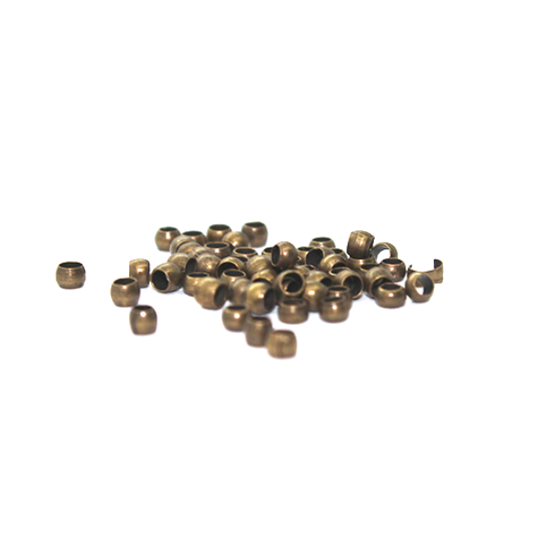 Spacers, Round, Alloy, Brass, 7mm x 5mm x 5mm, 16 pcs/bag