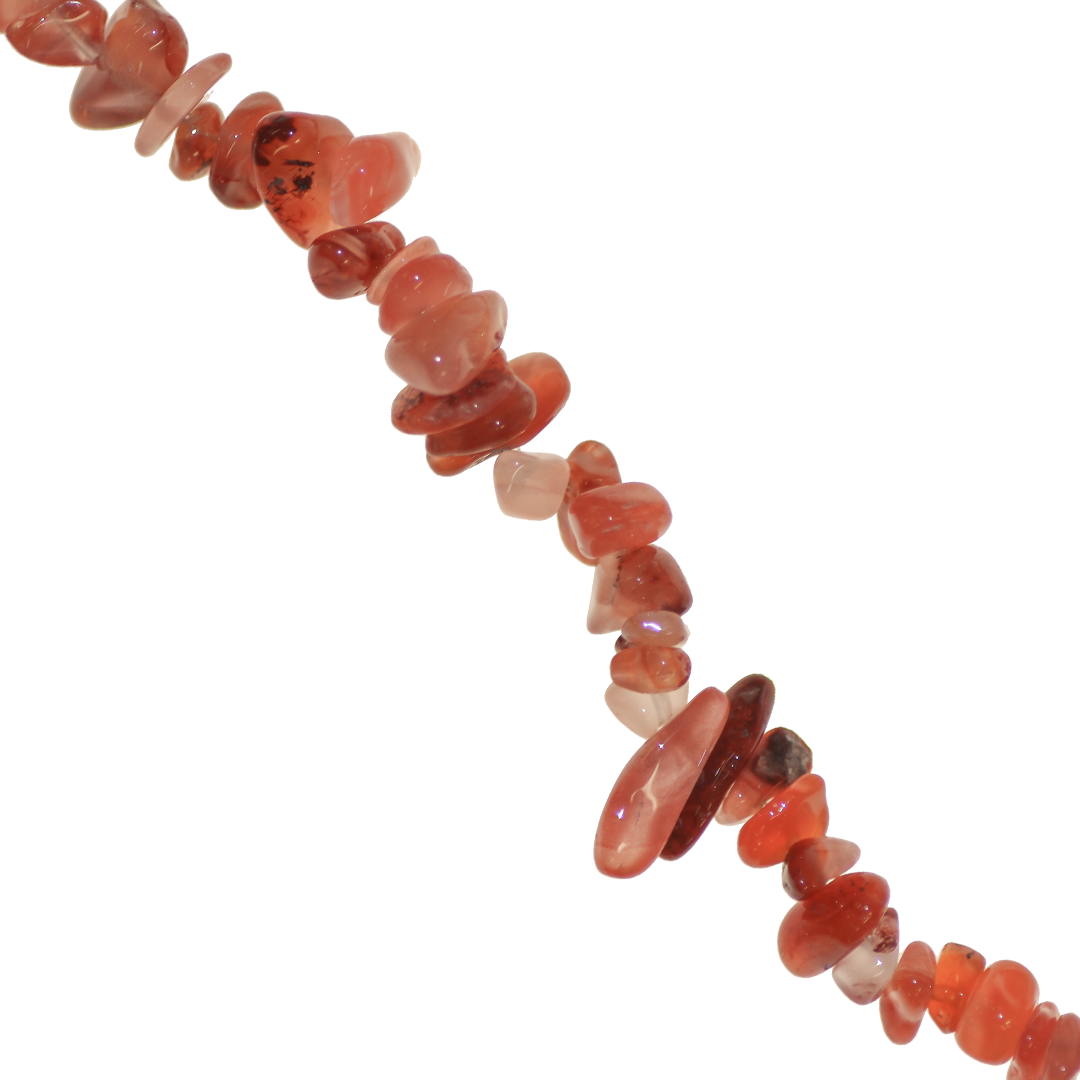 Chipped Medium Red Agate, Semi-Precious Stone, Approx 210 pcs per strand
