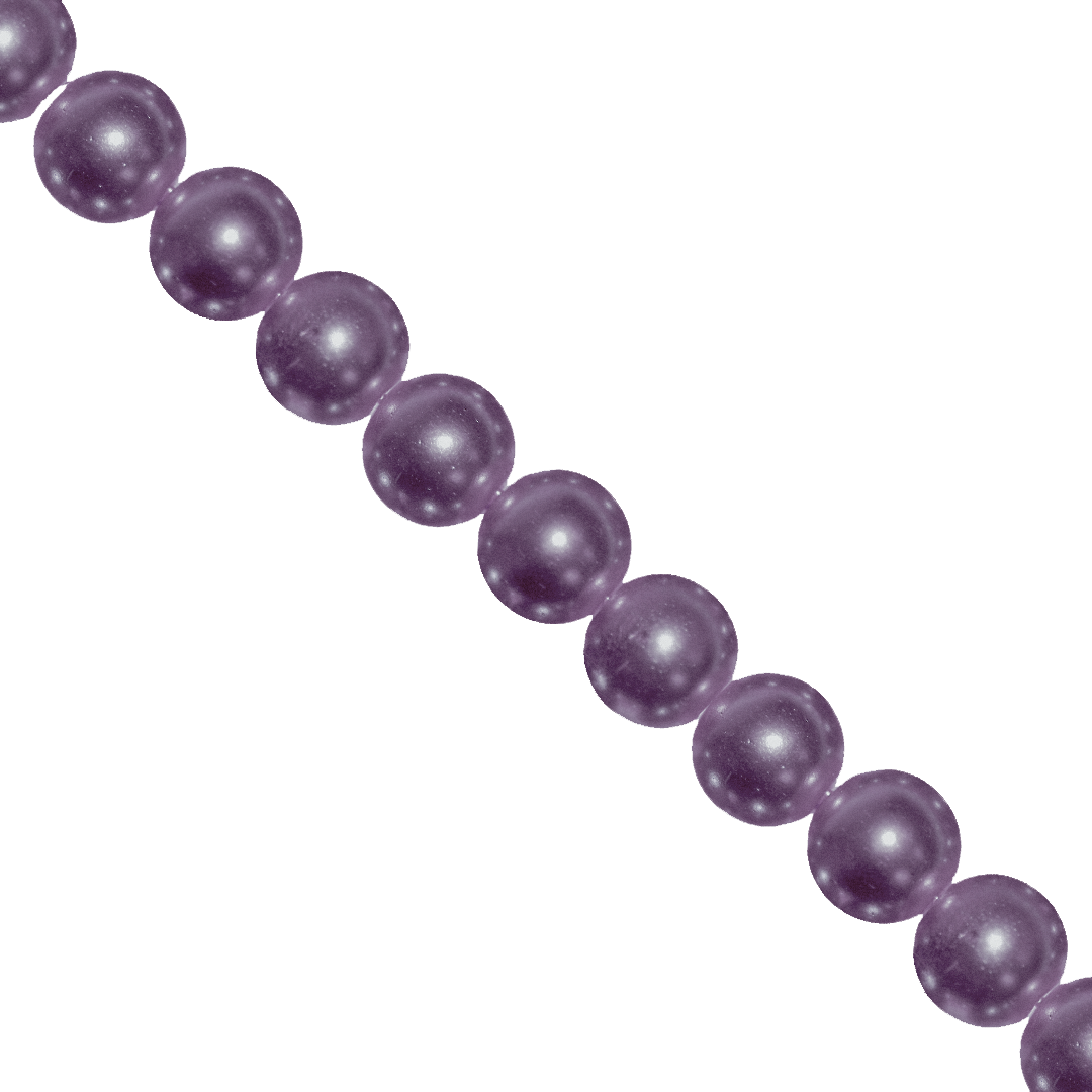 Glass Pearls, 6mm, Approx 140 pcs per strand, Available in Multiple Colour