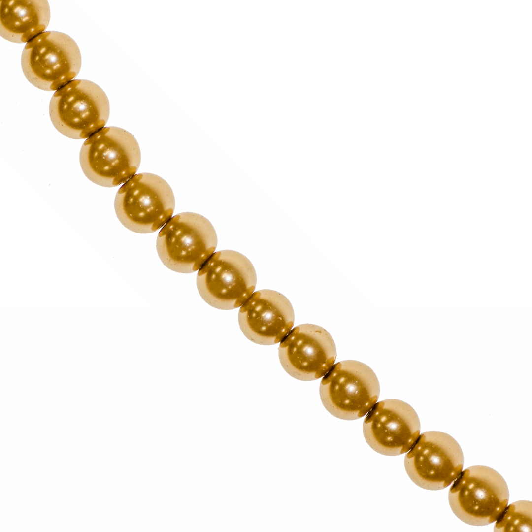 Glass Pearls, 4mm, Approx 200 pcs per strand, Available in Multiple Colours