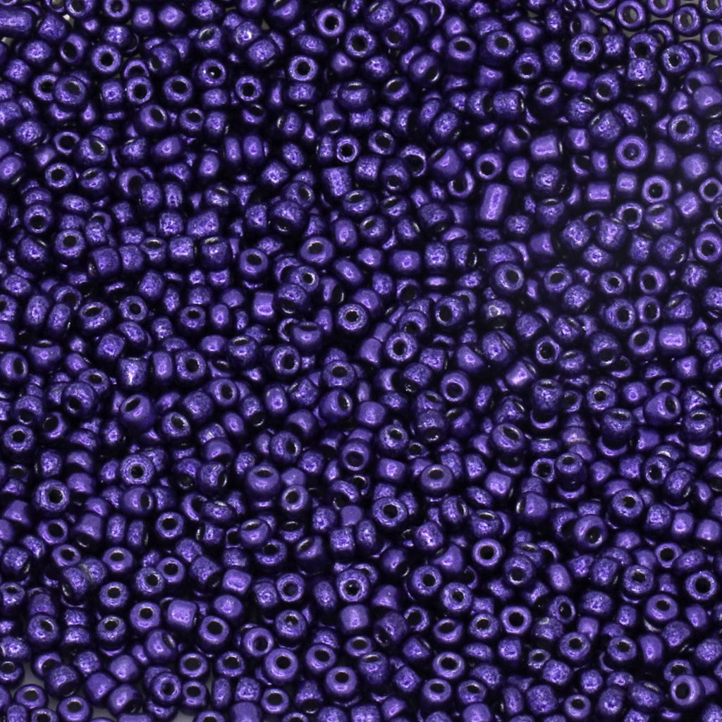 Seed Bead Bulk Bags - 8/0 - Deep Dark Purple Opaque - 449g/13,000pcs