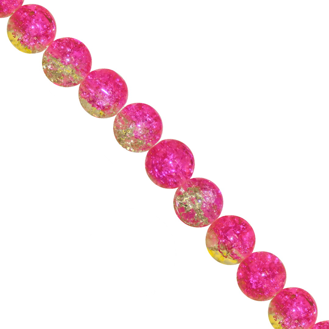 Marble Style Glass Beads, Cracked, Available in Multiple Colours and Sizes