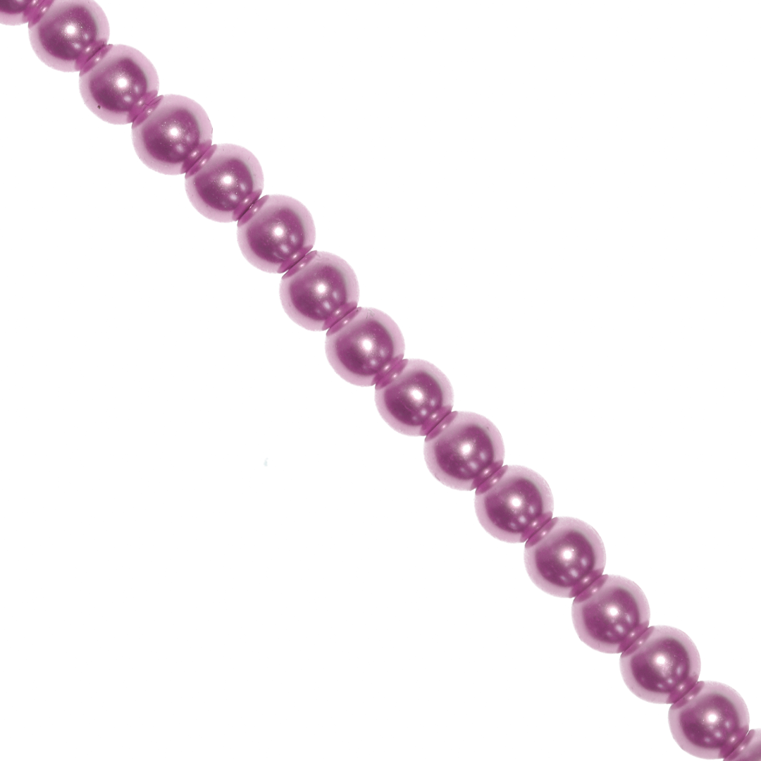Glass Pearls, 8mm, Approx 100 pcs per strand, Available in Multiple Colours