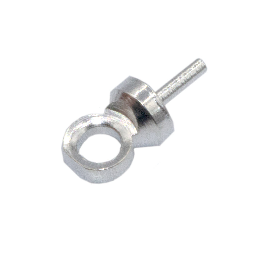 Bails, Small Glue On Bail, Bright Silver, Alloy, 6mm x 3mm, Sold Per pkg of 25