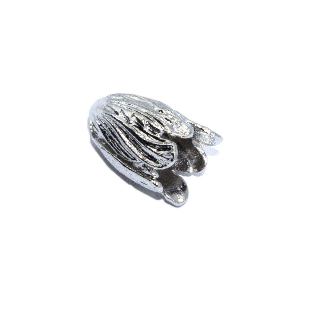 Small Flower Bead Cap, Gold-Plated & Silver-Plated, 15mm x 10mm, 2 pcs