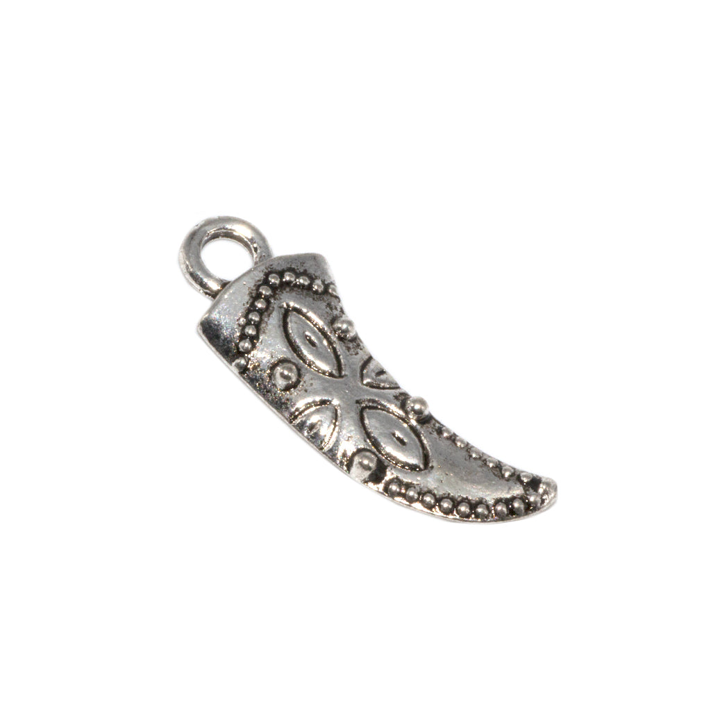 Charm, Sword, Silver, Alloy, 28mm x 10mm, Sold Per pkg of 4
